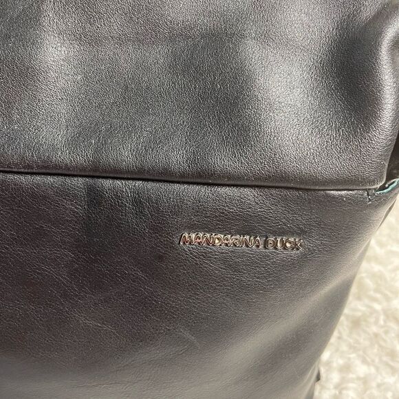 Mandarina Duck Soft Leather Black laptop,Computer office shoulder bag - Picture 8 of 16